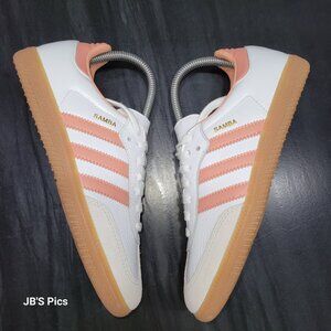 Adidas Women's Samba OG Size 6 Cloud White/Wonder Clay/Crystal White Gum IG5932